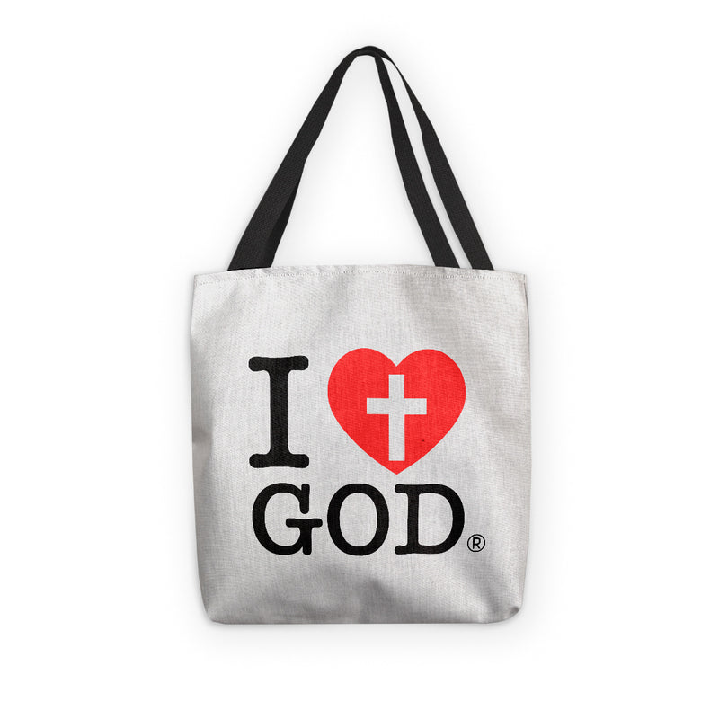 I love God Tote Bag White